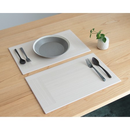 ＜ASAKURA＞KIRI Place Mat ホワイト 2枚組
