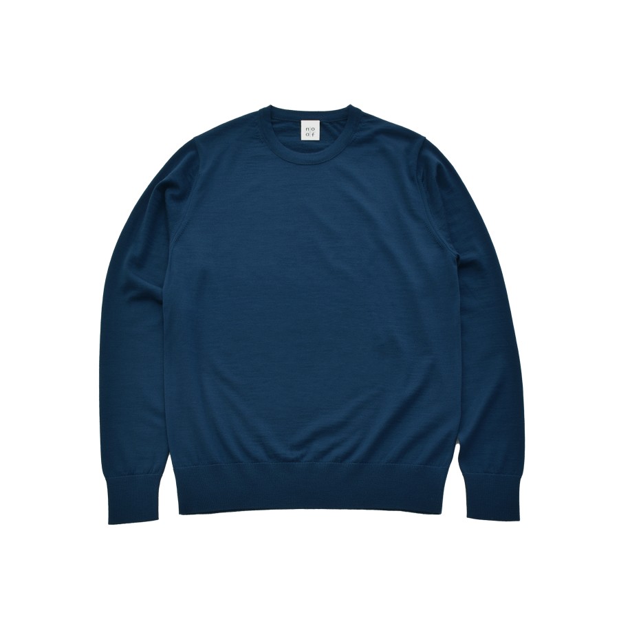 <no+af>FF30 ベーシッククルーネックプルオーバー/ブルー/SIZE1