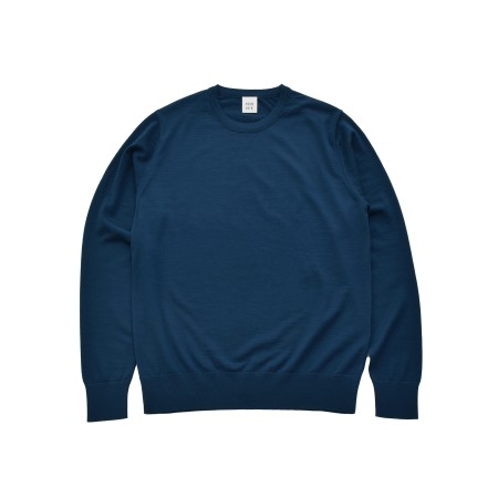 ＜no+af＞FF30 ベーシッククルーネックプルオーバー/ブルー/SIZE2