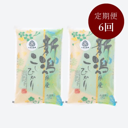 新潟岩船産コシヒカリ5kg×2袋 定期便6ヶ月