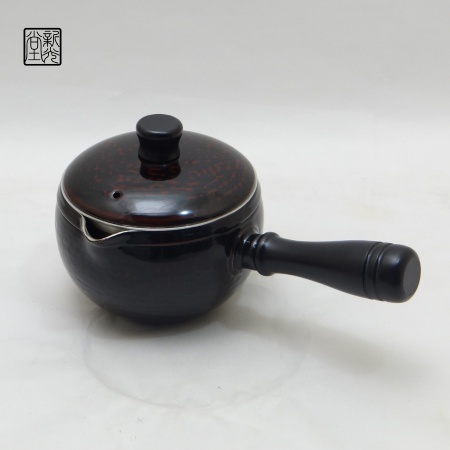 <新光堂> 金胎漆器急須 曙塗