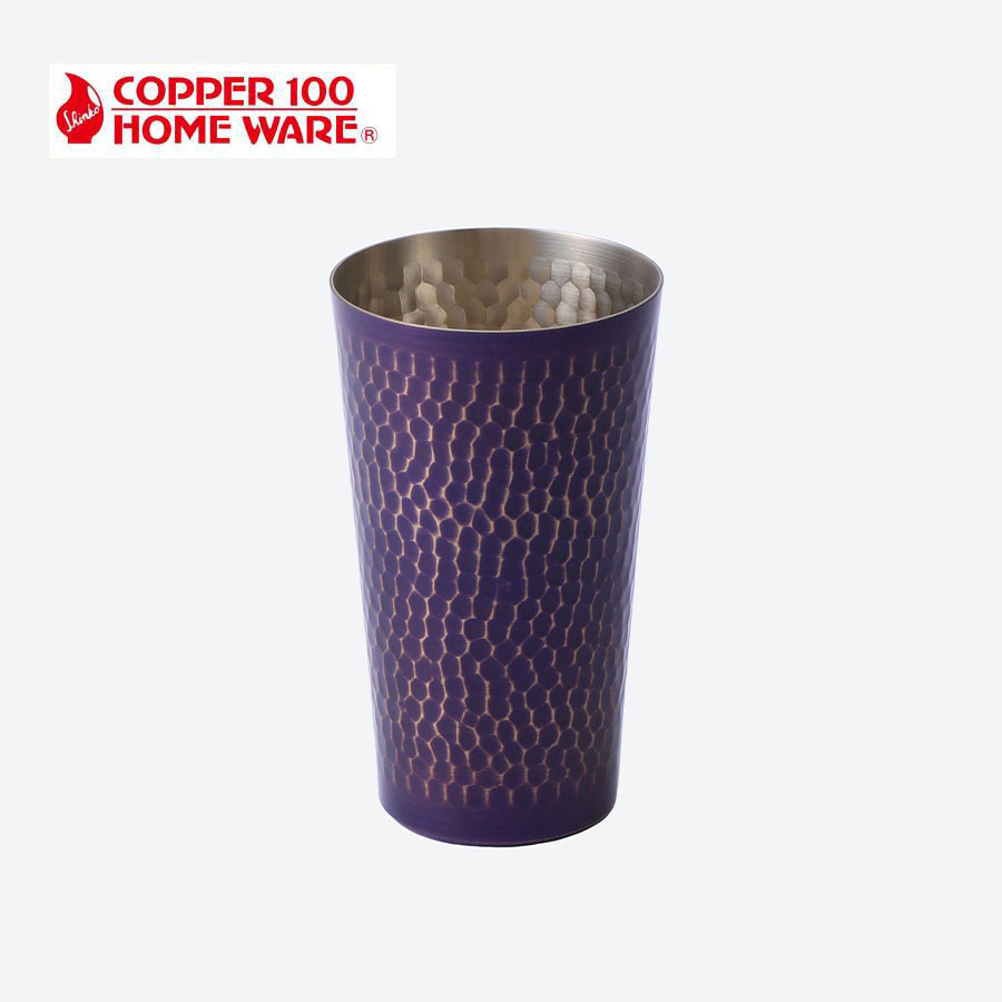 COPPER100 銅製紫被き仕上げ鎚目タンブラー（中） | 新潟県燕市 | 三越