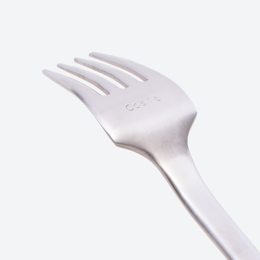 〈布着せカトラリー〉コージー　ペアセット　ブラウン