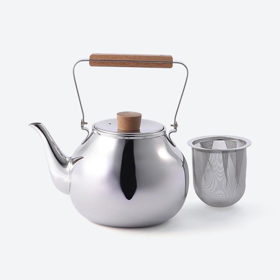 茶き 急須（大） 茶こし付[かがみ]