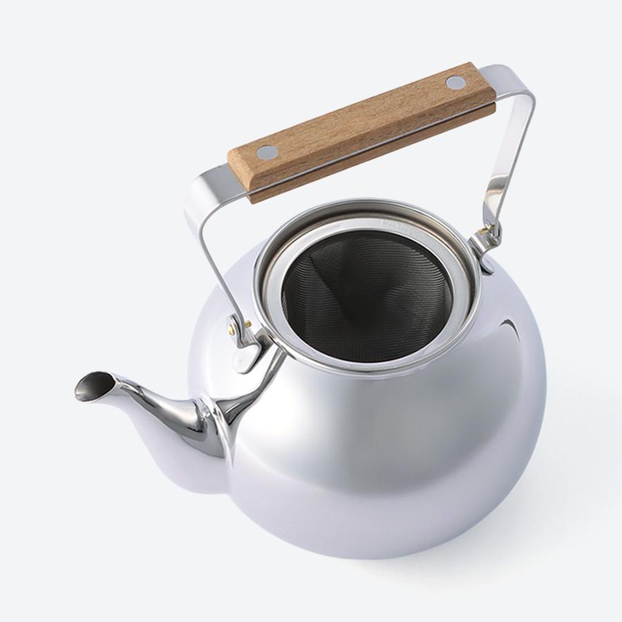 茶き 急須（大） 茶こし付[かがみ]