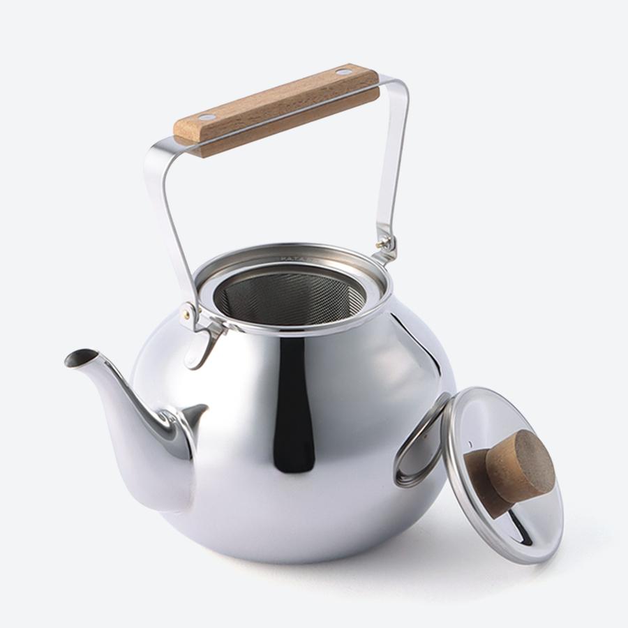 茶き 急須（大） 茶こし付[かがみ]