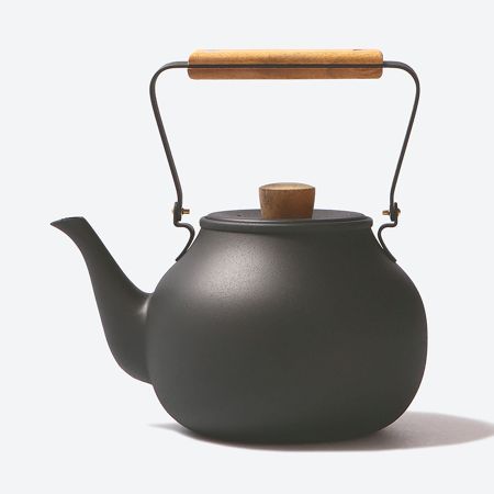 茶き 急須（大） 茶こし付[くろいろ]