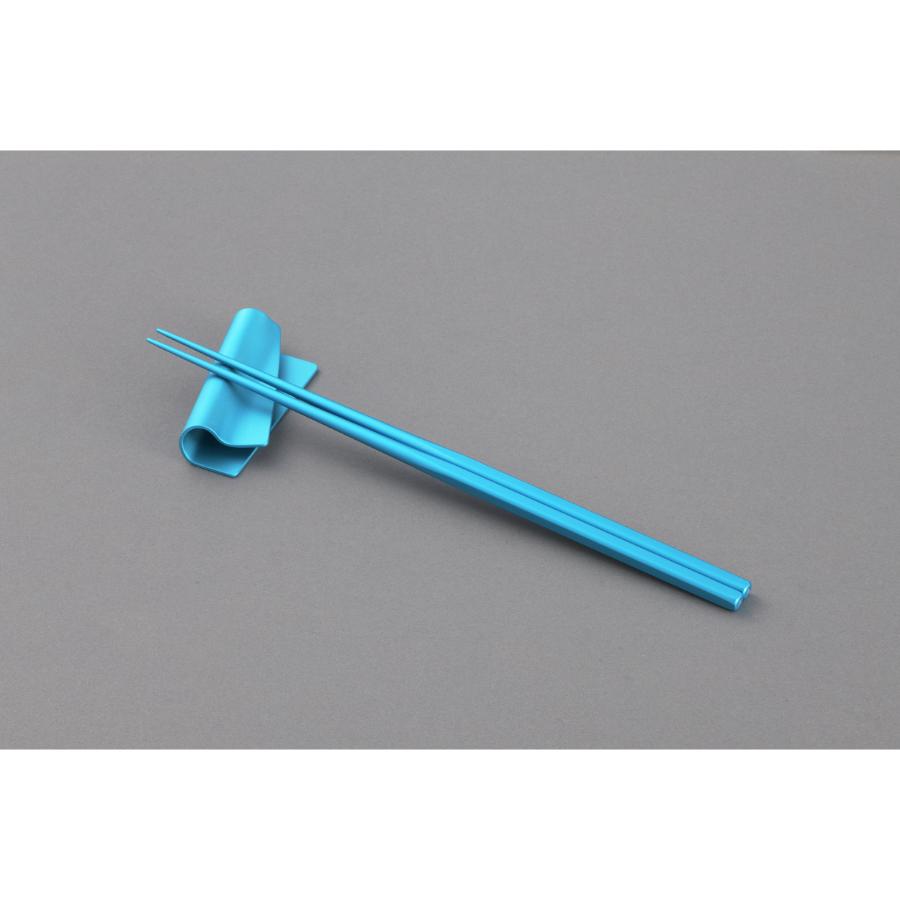 ＜irogami＞箸 箸置きセット スカイブルー