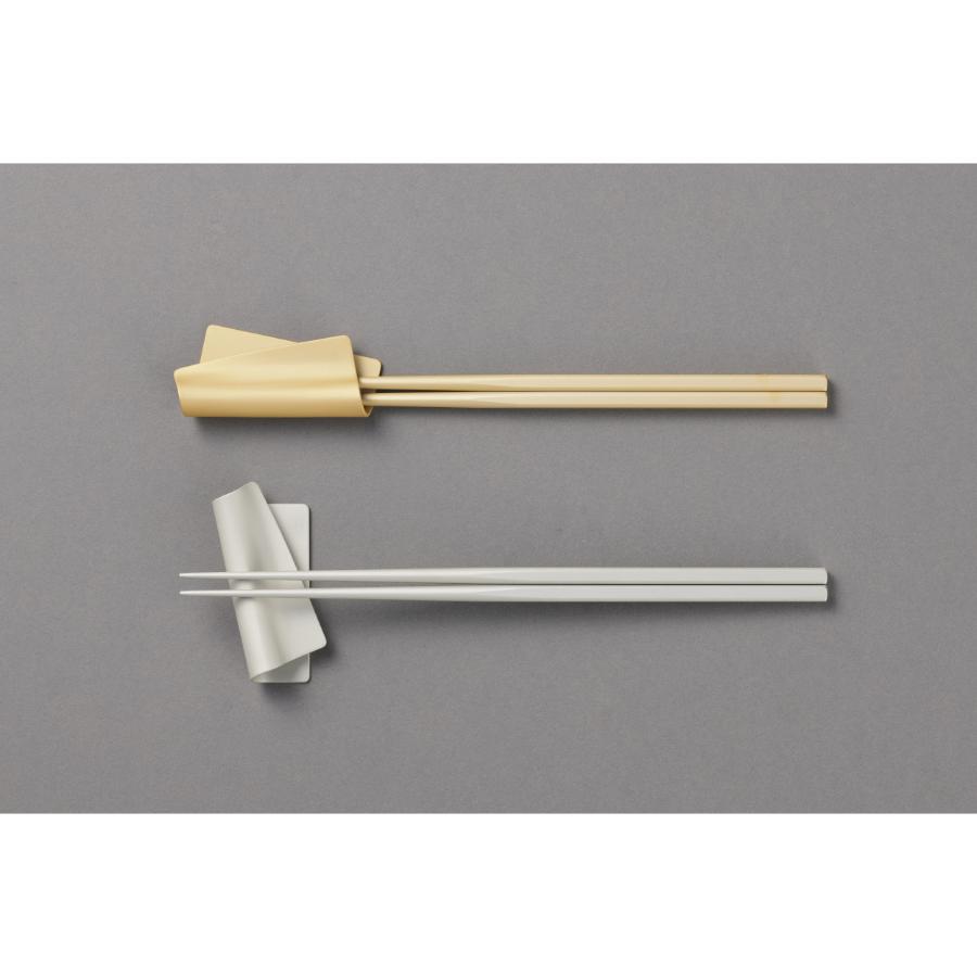 ＜irogami＞箸 箸置きセット アイスグリーン