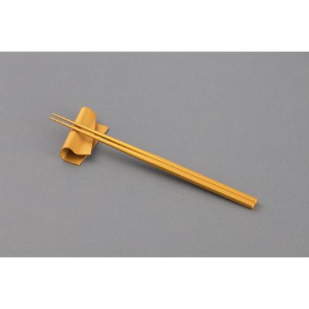 ＜irogami＞箸 箸置きセット イエローゴールド