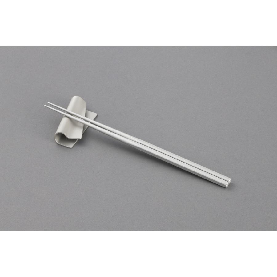 ＜irogami＞箸 箸置きセット サテンシルバー