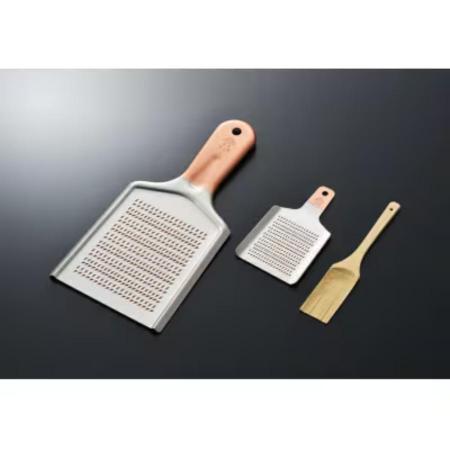 ＜ツボエ＞スーパーハイカット銅製おろし金(特５号) 3点セット