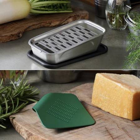 ＜ツボエの極上おろし金＋irogami＞ツボエの極上おろし金 箱-hako-irogami ひとひらのおろし金 アイスグリーン　セット