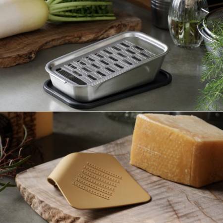 ＜ツボエの極上おろし金＋irogami＞ツボエの極上おろし金 箱-hako-irogami ひとひらのおろし金 シャンパンゴールド　セット