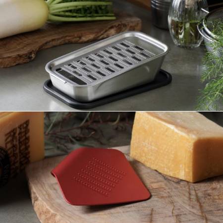 ＜ツボエの極上おろし金＋irogami＞ツボエの極上おろし金 箱-hako-irogami ひとひらのおろし金 ローズレッド　セット