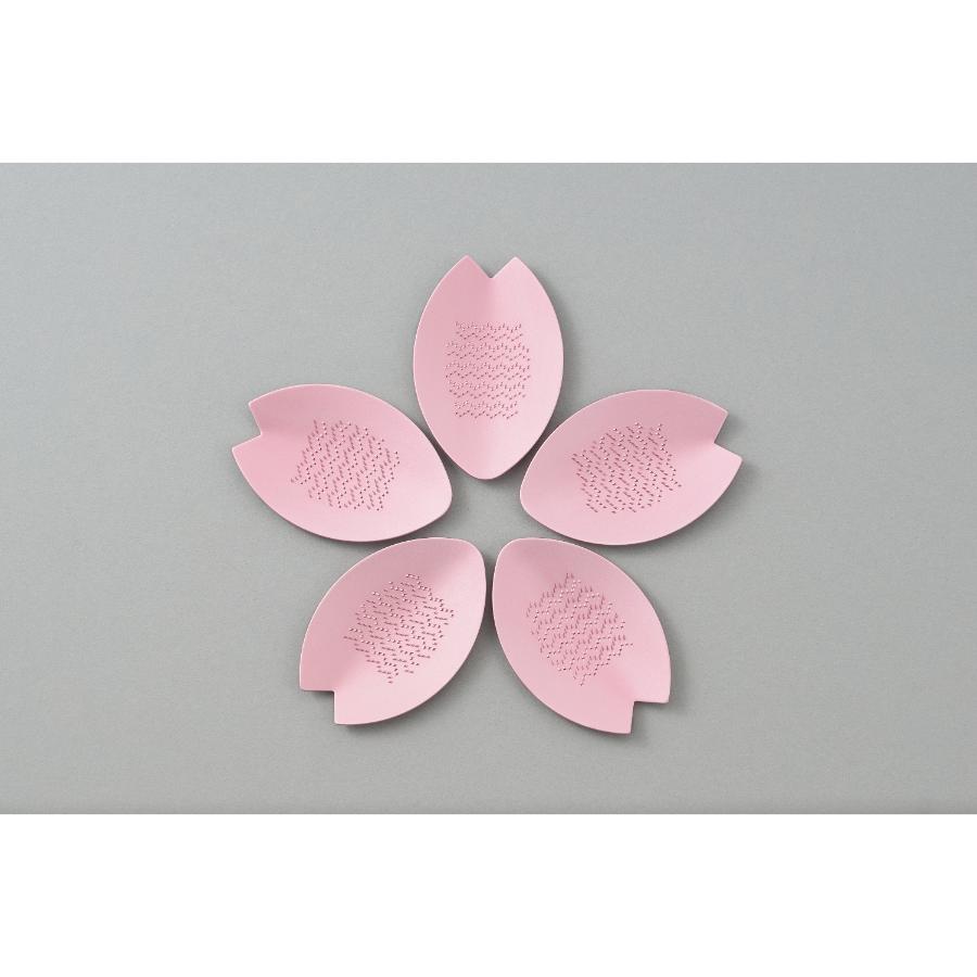 ＜ツボエのSHIRO＞純銅 さくらの花びらおろし金 シルバー