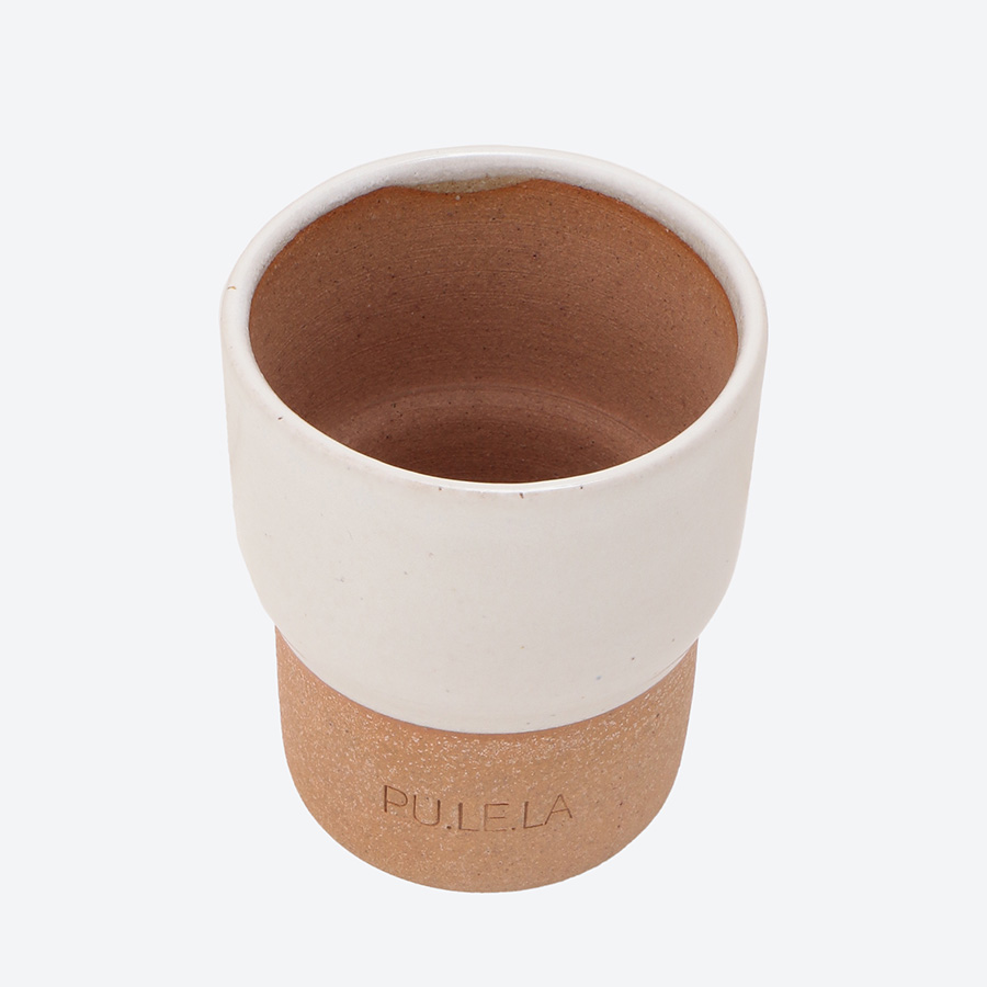 〈PU.LE.LA〉 milk cup　White　2点セット（ミルクカップ　ホワイト2P）