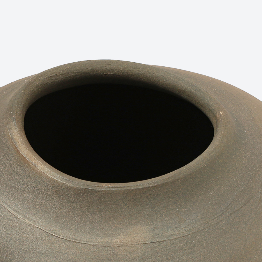 ＜伊藤赤水＞五代赤水　無名異窯変壺（限定1点）