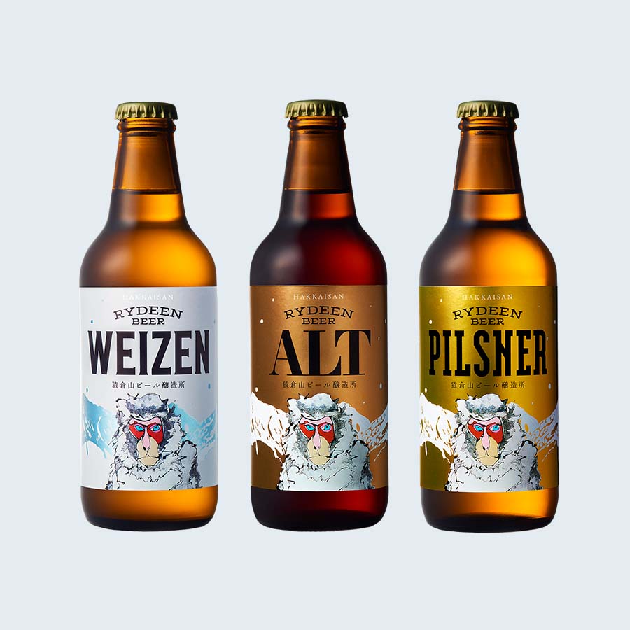 ＜八海醸造＞ライディーンビール 6本セット ピルスナー・ヴァイツェン・アルト 専用カートン入り