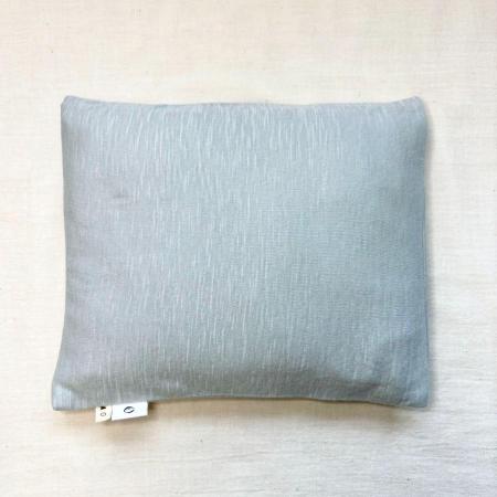 ＜ao×accos＞【大判】米ぬか玄米カイロ（よもぎ入り）なめらか点天竺　千草色