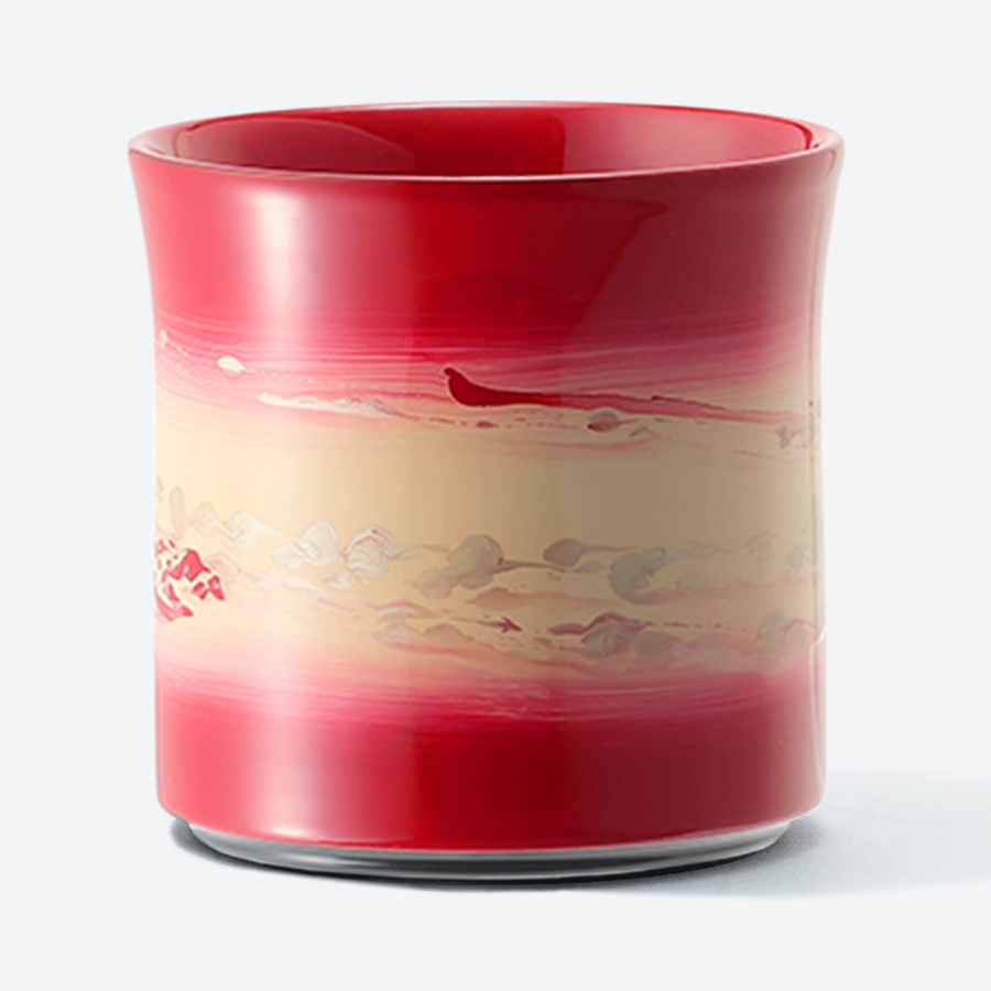 <采色塗なか門>フリーカップ 彩クラウドペア(空・紅)