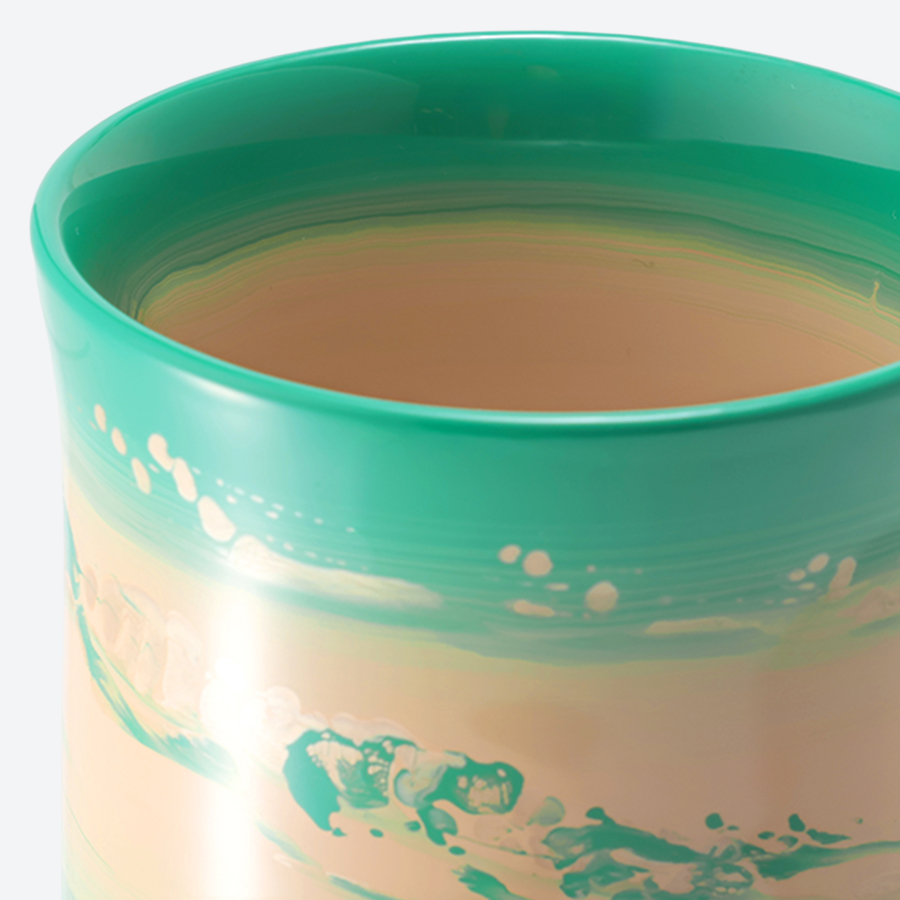 <采色塗なか門>フリーカップ 彩クラウドペア(シーグリーン・ピンク)