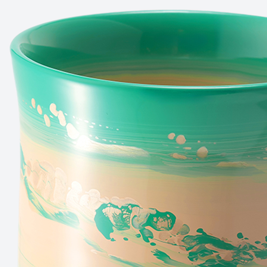 <采色塗なか門>フリーカップ 彩クラウドペア(シーグリーン・ピンク)