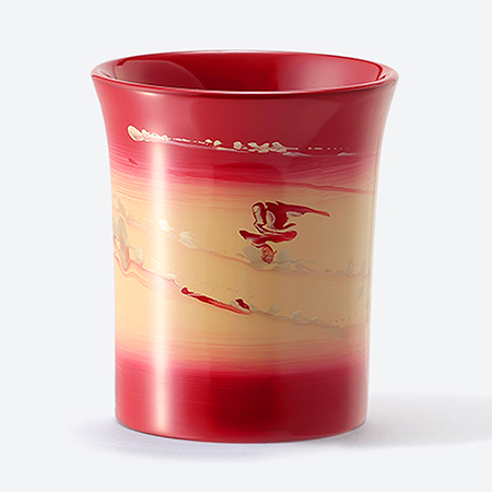 ＜采色塗なか門＞新湯呑　彩クラウド　紅