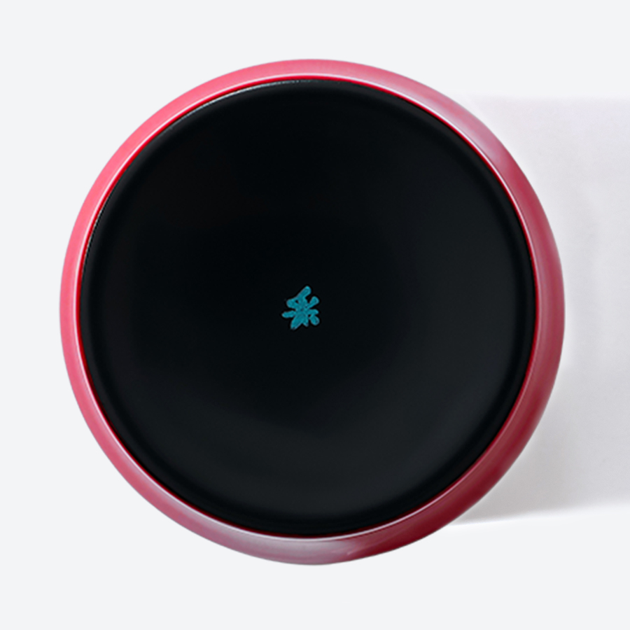 <采色塗なか門>新湯呑 彩クラウド 紅