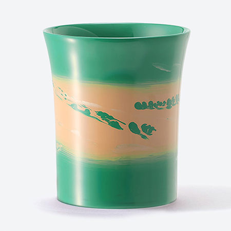 ＜采色塗なか門＞新湯呑　彩クラウド　シーグリーン