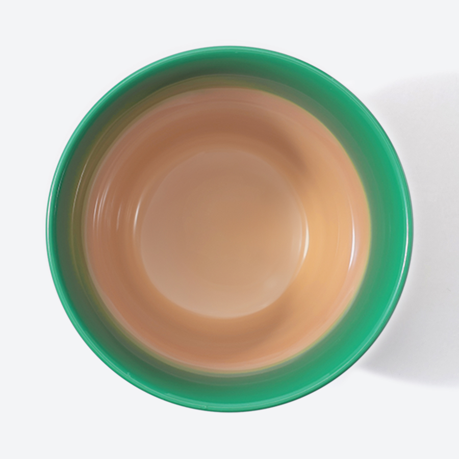 <采色塗なか門>新湯呑 彩クラウド シーグリーン