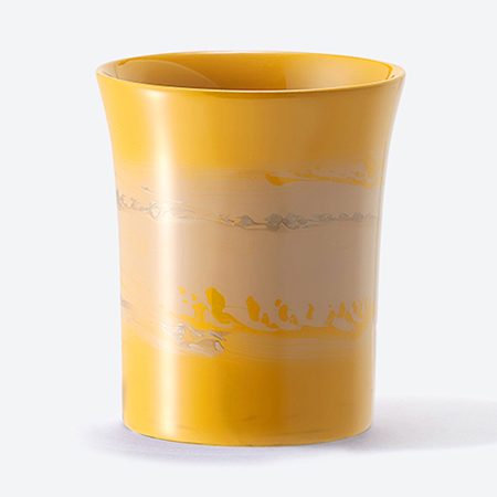 ＜采色塗なか門＞新湯呑　彩クラウド　黄色