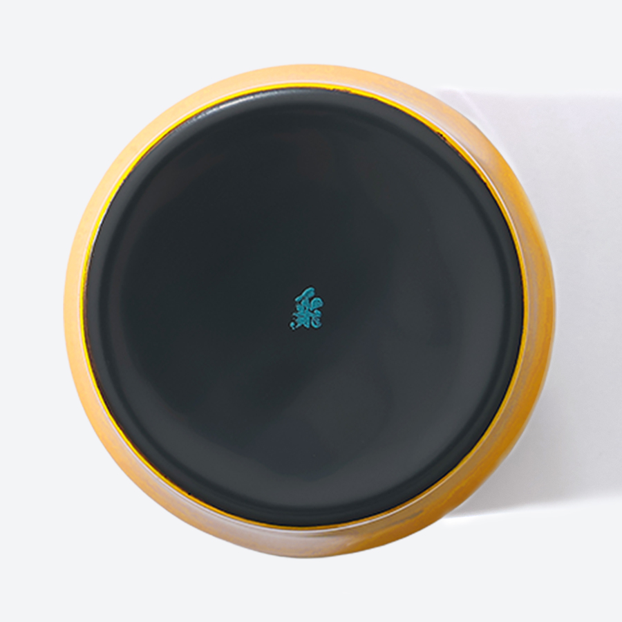 ＜采色塗なか門＞新湯呑　彩クラウド　黄色