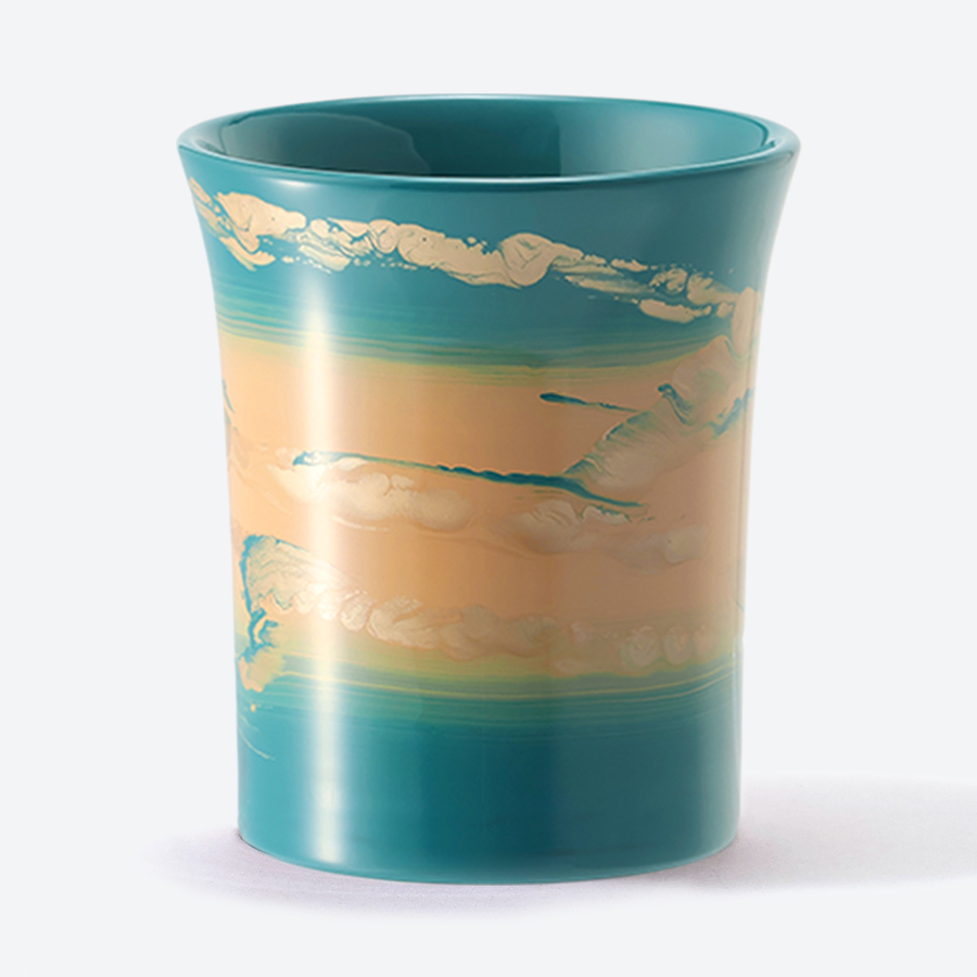 <采色塗なか門>新湯呑 彩クラウド 空