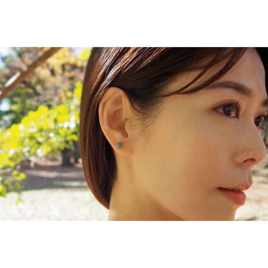 ＜ヌシヤ＞輪島でうまれた うるしのピアス　そら（水色）