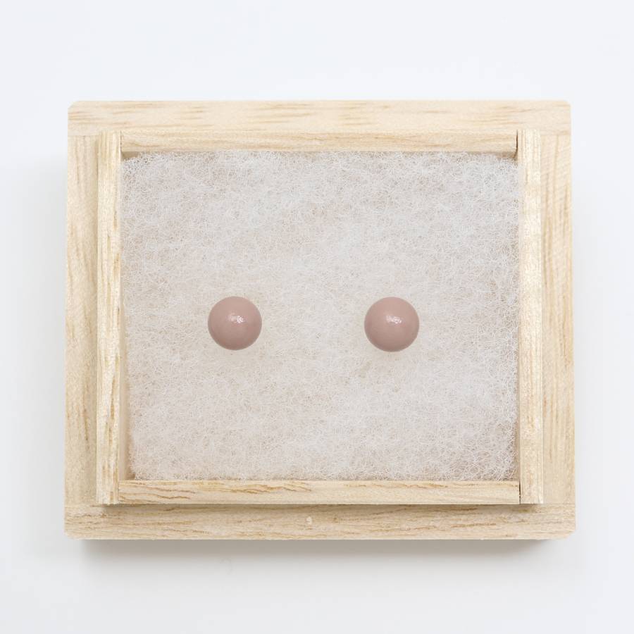 ＜ヌシヤ＞輪島でうまれた うるしのピアス　さくら（ピンク）