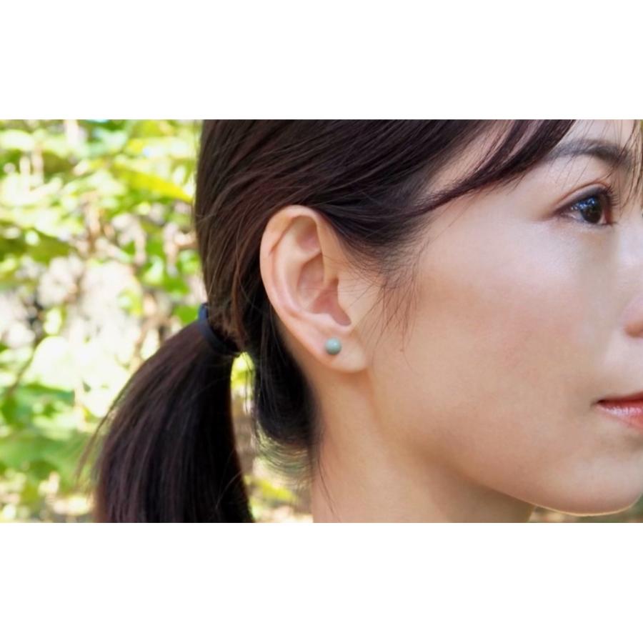 ＜ヌシヤ＞輪島でうまれた うるしのイヤリング　しんめ（薄緑）