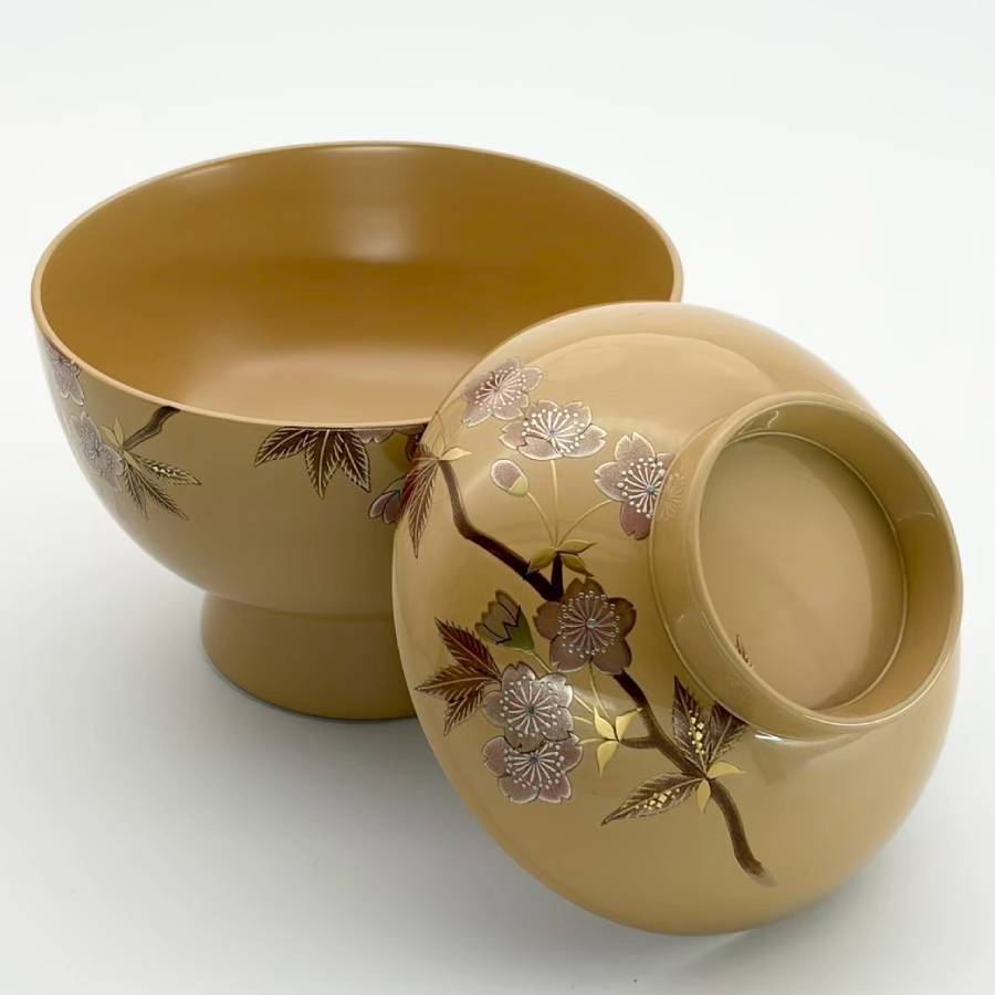 <中島忠平漆器店>時代椀 桜