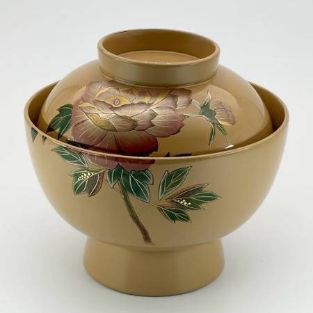 ＜中島忠平漆器店＞時代椀　富貴