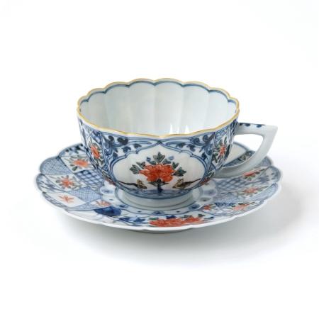 ＜山本 長左＞一客コーヒー　間取花鳥