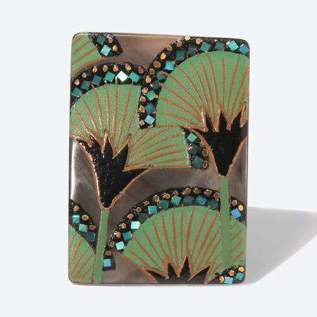 <Classic Ko>Lotus Square brooch