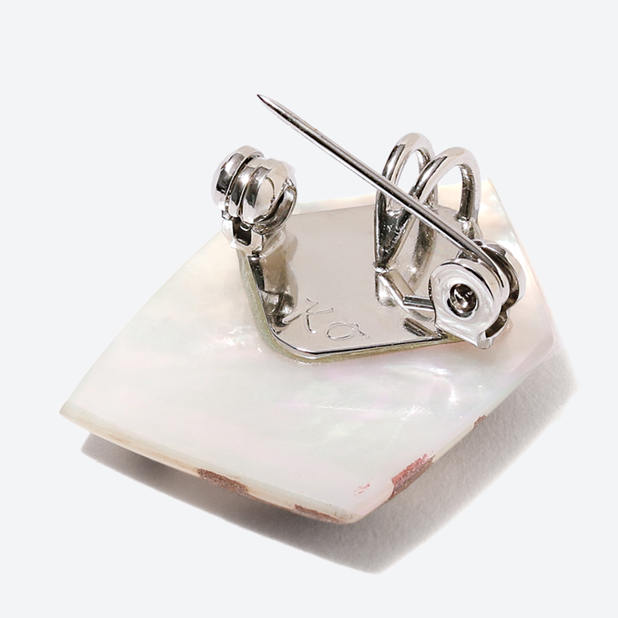 <Classic Ko>Bird & Leaf house brooch