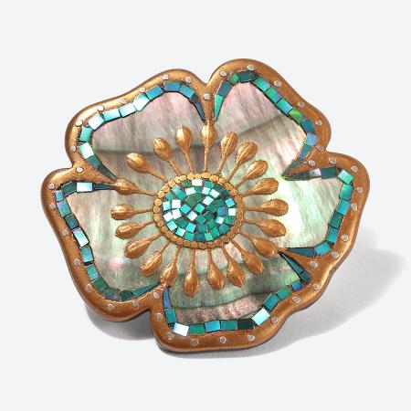 <Classic Ko>Poppy brooch