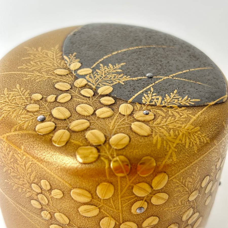 <うるしアートはりや>萩に月蒔絵大棗