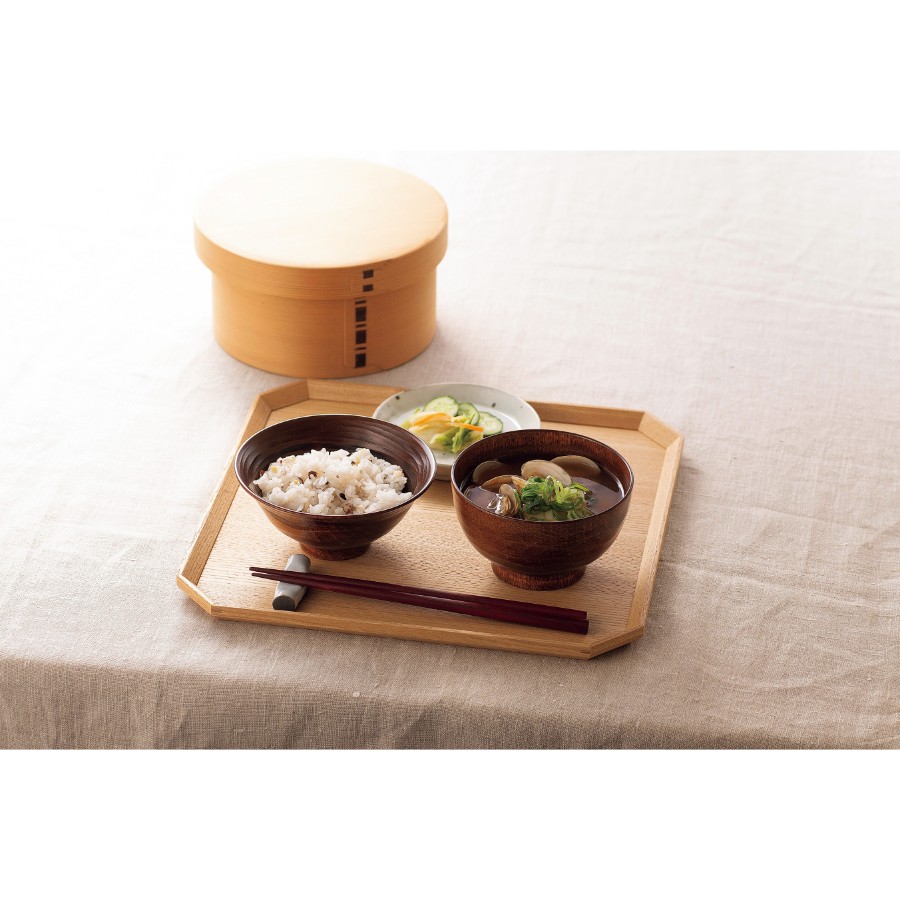 <ぬりもん>ごはん椀 ミズメハツリ