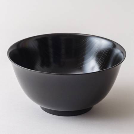 ＜漆芸 文平堂＞めん鉢　けやき　黒すり