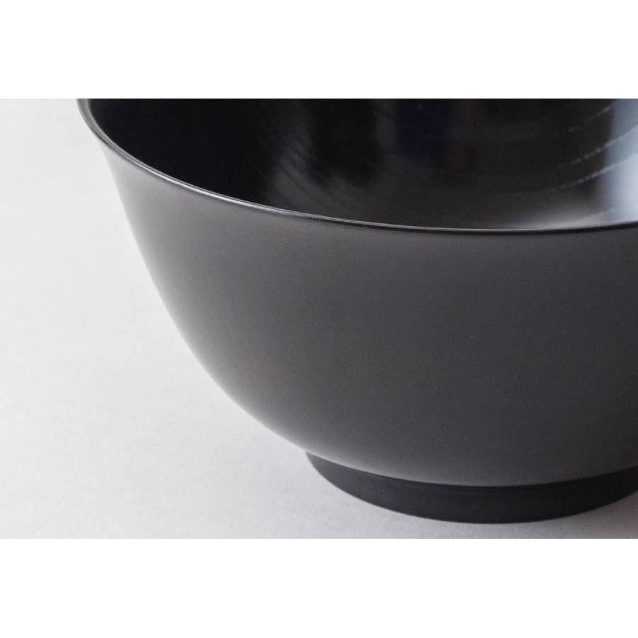 ＜漆芸 文平堂＞めん鉢　けやき　黒すり