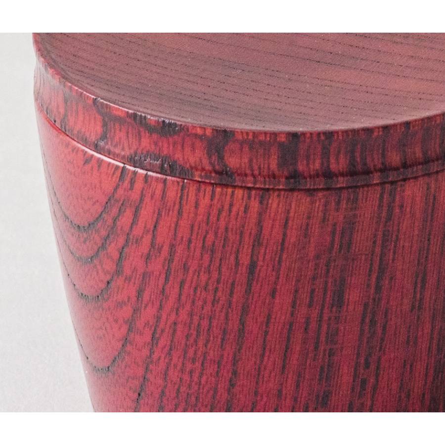 ＜漆芸 文平堂＞旅のぐいのみ　けやき　赤すり