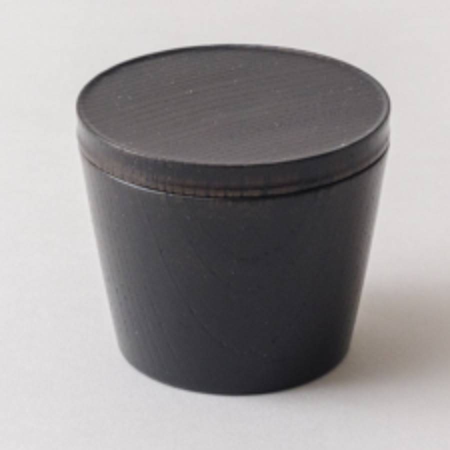 <漆芸 文平堂>旅のぐいのみ けやき 黒すり