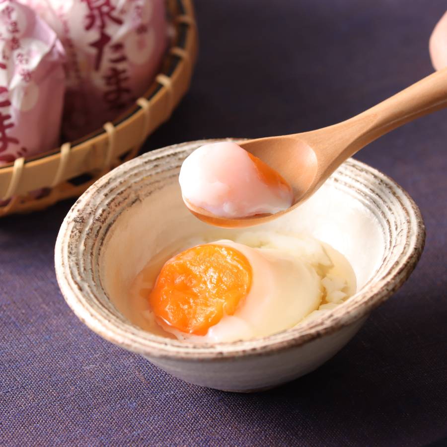 <小出仙>温泉たまご「紅」5個入×4パック(計20個)お出汁付き